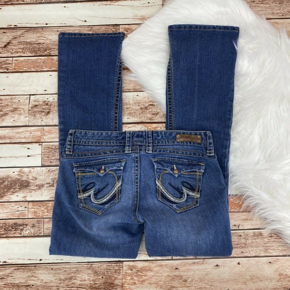 Express Bootcut Jeans Size 6 Stretch Medium Wash - Picture 7 of 7